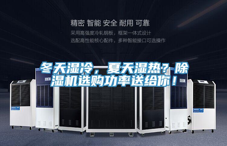冬天濕冷，夏天濕熱？除濕機選購功率送給你！