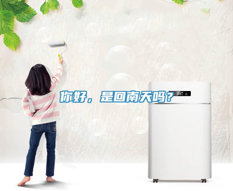 你好,是回南天嗎?
