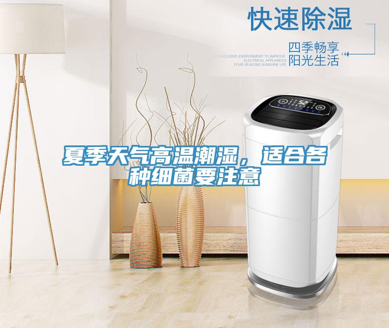 夏季天氣高溫潮濕，適合各種細菌要注意