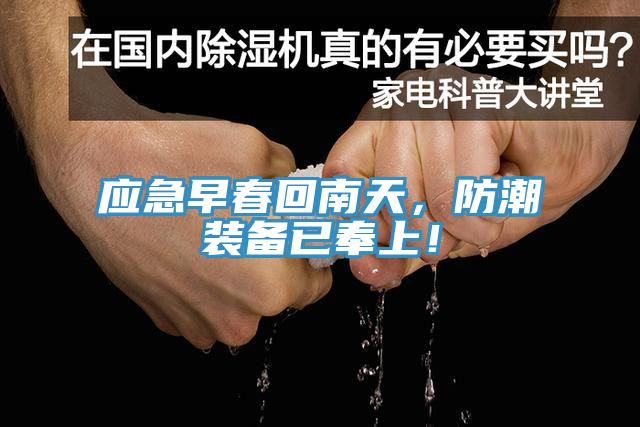 應急早春回南天,防潮裝備已奉上!