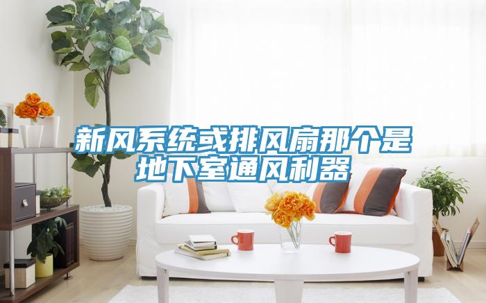 新風系統或排風扇那個是地下室通風利器