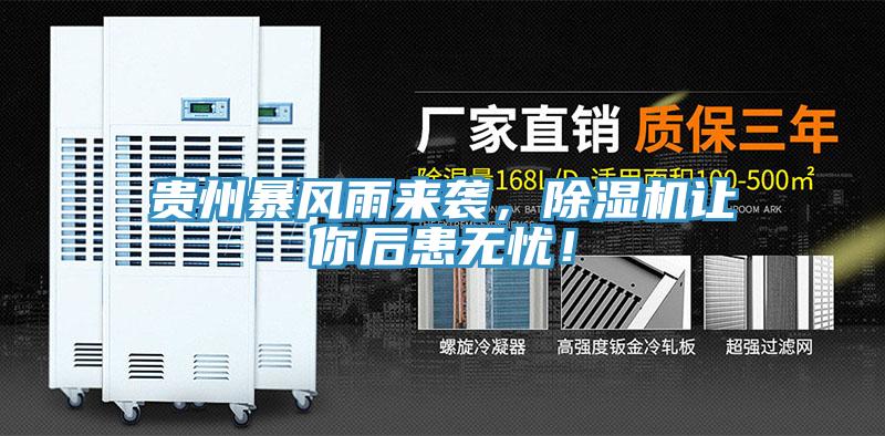 貴州暴風(fēng)雨來襲，除濕機(jī)讓你后患無憂！