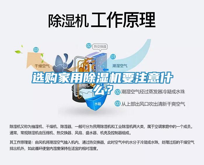 選購家用除濕機要注意什么？
