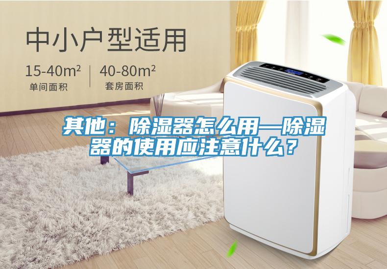 其他：除濕器怎么用—除濕器的使用應注意什么？