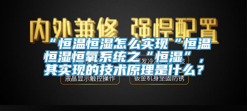 “恒溫恒濕怎么實現(xiàn)“恒溫恒濕恒氧系統(tǒng)之“恒濕”，其實現(xiàn)的技術(shù)原理是什么？
