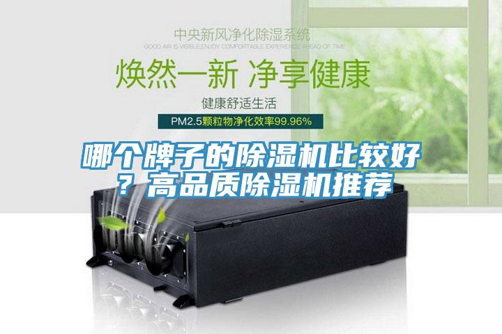哪個牌子的除濕機比較好？高品質除濕機推薦
