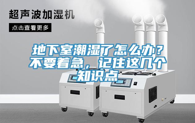 地下室潮濕了怎么辦？不要著急，記住這幾個知識點