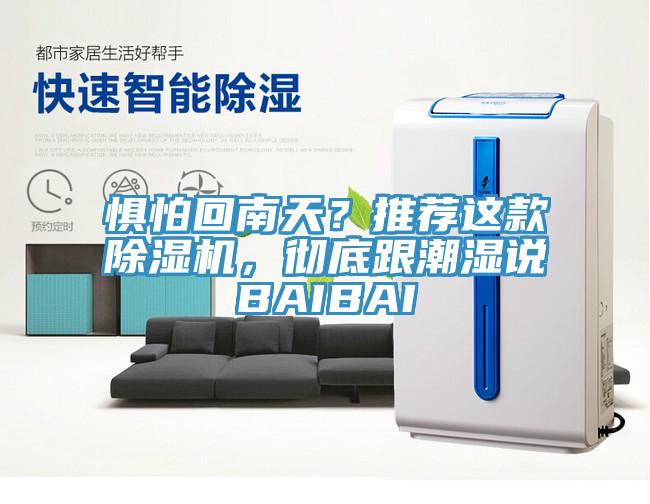 懼怕回南天？推薦這款除濕機(jī)，徹底跟潮濕說BAIBAI