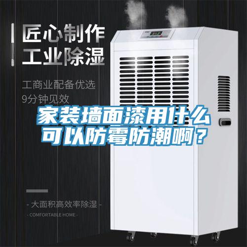 家裝墻面漆用什么可以防霉防潮啊？