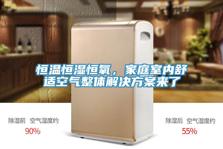 恒溫恒濕恒氧，家庭室內(nèi)舒適空氣整體解決方案來了