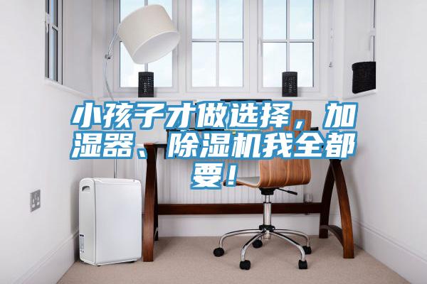 小孩子才做選擇，加濕器、除濕機我全都要！