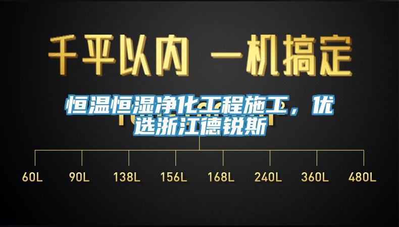 恒溫恒濕凈化工程施工，優選浙江德銳斯