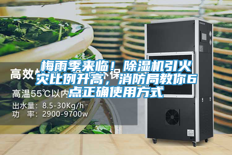 梅雨季來臨！除濕機引火災比例升高，消防局教你6點正確使用方式