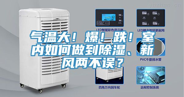 氣溫大！爆！跌！室內如何做到除濕、新風兩不誤？