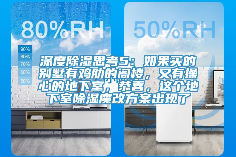 深度除濕思考5:如果買的別墅有雞肋的閣樓,又有操心的地下室,恭喜,這個地下室除濕魔改方案出現了