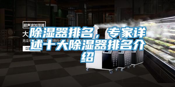 除濕器排名，專家詳述十大除濕器排名介紹