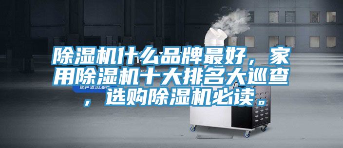 除濕機(jī)什么品牌最好，家用除濕機(jī)十大排名大巡查，選購除濕機(jī)必讀。