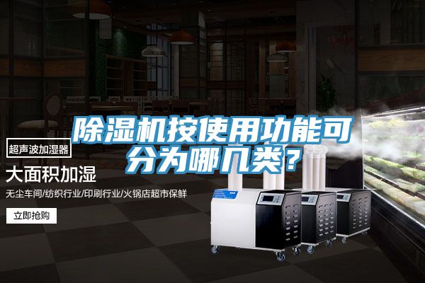 除濕機按使用功能可分為哪幾類？