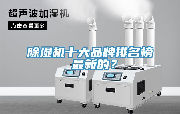 除濕機十大品牌排名榜 最新的？