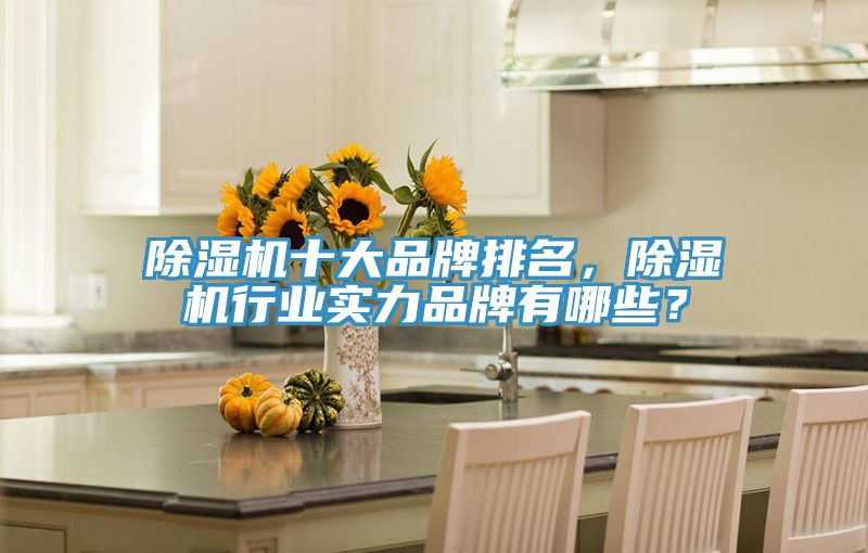 除濕機十大品牌排名，除濕機行業實力品牌有哪些？