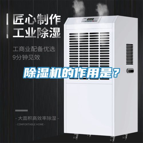除濕機的作用是？