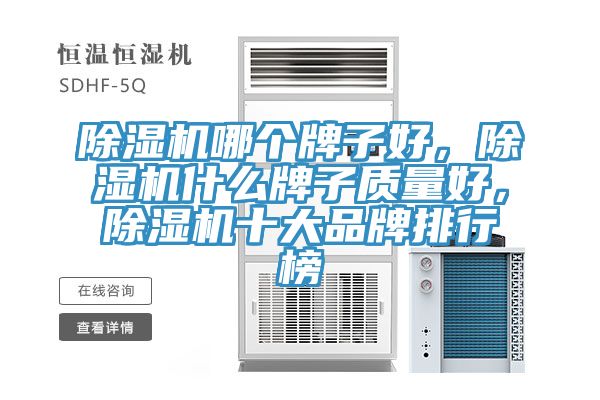 除濕機哪個牌子好，除濕機什么牌子質(zhì)量好，除濕機十大品牌排行榜