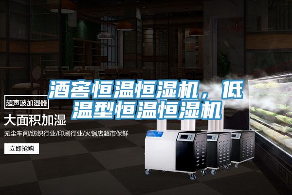 酒窖恒溫恒濕機，低溫型恒溫恒濕機