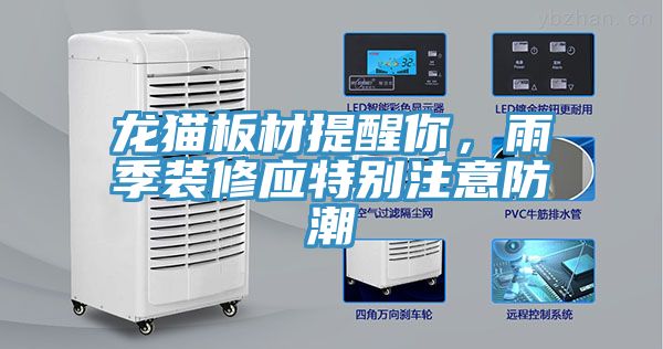 龍貓板材提醒你,雨季裝修應特別注意防潮